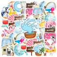 thumbnail image 3 of 35pcs-50pcs Tropical Stickers Kids Vacation Stickers Summer Beach PVC Stickers for Laptops Suitcases, 3 of 9