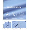 thumbnail image 5 of COOFANDY Long Sleeve Shirts for Men Wrinkle Free Button Up Dress Shirts Casual Stylish Office Shirt, 5 of 6