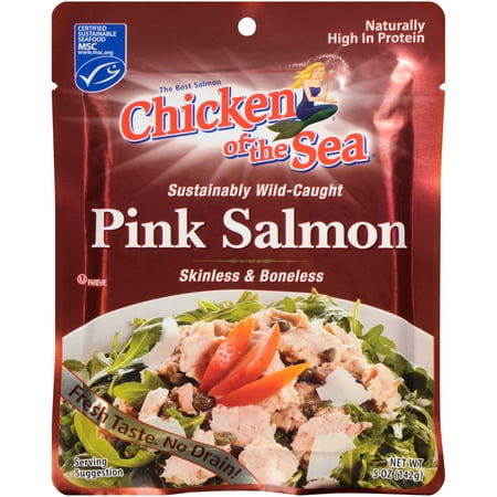 (3 Pack) Chicken of The Sea Skinless Boneless Wild Pink Salmon, 5 oz (Best Canned Wild Salmon)