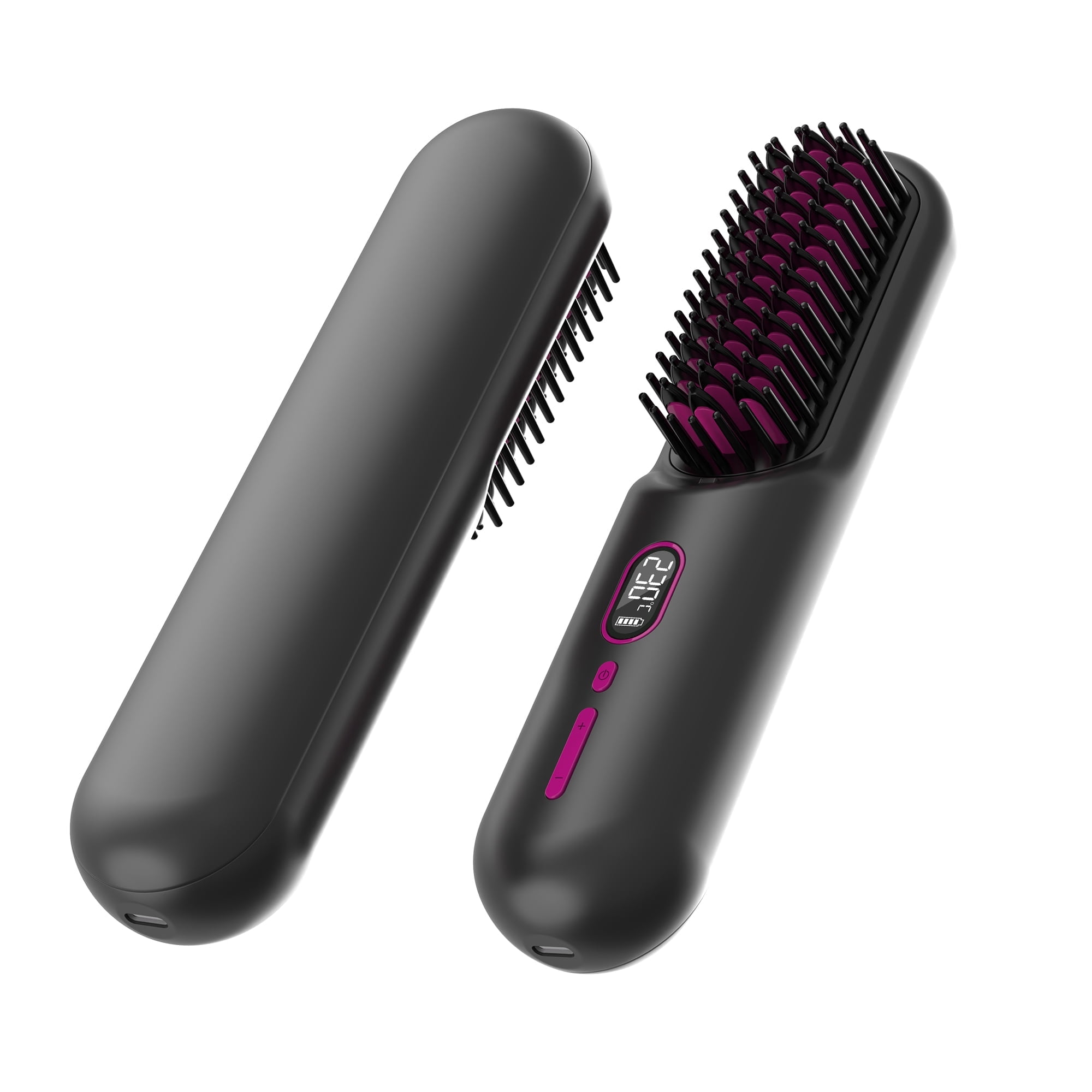 ion Titanium Pro Brush Iron, 1-1/4 Inch, Heats up to 400F, Curls