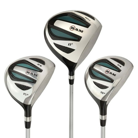 Ladies Golf Headcover - Ram Golf EZ3 Ladies Graphite Wood Set - Driver, 3 & 5 Wood - Headcovers Included