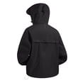 thumbnail image 5 of Zivyakyro Zip up Mens Rain Jacket Windbreaker Sport Lightweight Long Sleeve Jackets Loose Plain Hooded Sun Protection Black XL, 5 of 10