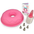 thumbnail image 2 of Donut Shoppe 7-piece Shaped Real Cake Baking Set with Recipes for Kids, 2 of 6