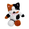 thumbnail image 3 of Bonita mochila de gato de peluche, mochila de viaje creativa para amantes de las mascotas, niñas y niños. Blanco blanco naranja, 3 of 9
