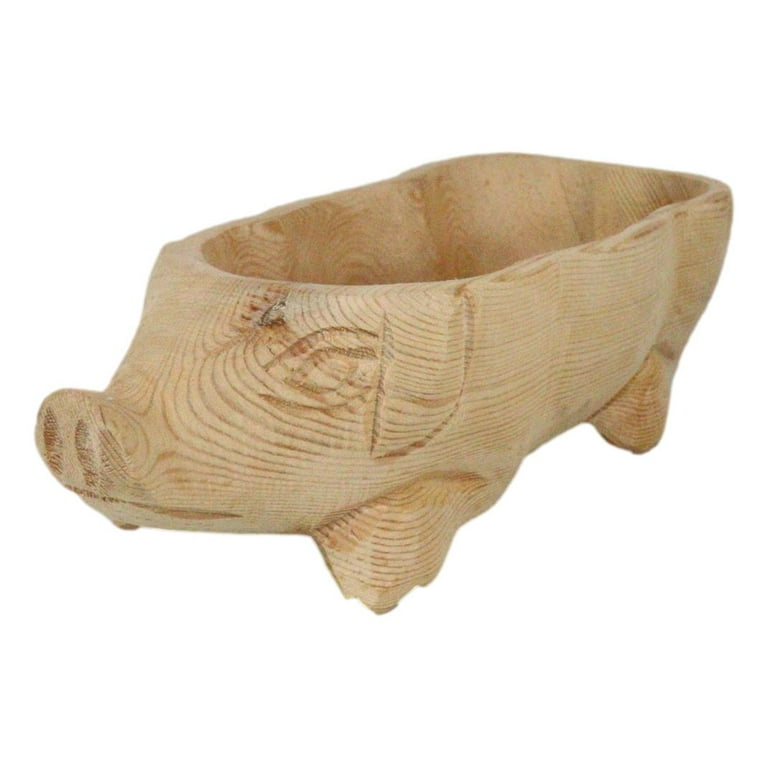 Large Hand Carved Wooden Duck Bowl Dish Tray Duck Wood Carving Wooden Bowl  Fruit Bowl Key Tray Vintage 