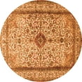 thumbnail image 1 of Ahgly Company Indoor Round Persian Orange Traditional Area Rugs, 5' Round, 1 of 1