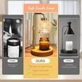 thumbnail image 5 of Candle Warmer Lamp with Timer, Dimmable Adjustable Height Candle Lamp, Birthday Gifts for Women Mom Sister Friends, House Warming Gifts New Home Decor, Candle Lamp Warmer with 2 Bulbs - Gold, 5 of 5