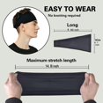 thumbnail image 5 of Bandas para la cabeza deportivas para hombres (paquete de 4), bandas para la cabeza que absorben la humedad, bandas para la cabeza para correr, andar en bicicleta Feliz Sencillez, 5 of 5