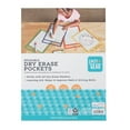 Pen+Gear Reusable Dry Erase Pockets, File Folders, Assorted Colors, 12