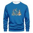 thumbnail image 1 of Sudaderas sin capucha para hombre, estilo casual, a la moda, con cuello redondo, estampado, de manga larga, blusas de manga larga y cuello redondo, blusas de poliéster para hombre, 1 of 4
