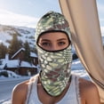 thumbnail image 2 of Unique Bargains 1 Pc Ice Silk Snake Pattern Balaclava Face Mask Dark Green, 2 of 5
