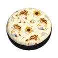 thumbnail image 3 of Bingfone Watercolor Bee Honey Honeycomb Bee Spare Tire Cover Weatherproof Universal Wheel Protectors For Rv Camper Travel Trailer Suv Truck 15 Inch, 3 of 9