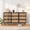 AB Black, variant on Spacious Rattan 9 Drawer Dresser – Tall Wide Wooden Chest for Bedroom – Deep Large Drawers – Long Storage Organizer for Closet, Living Room, Hallway, Kids Room – Natural +White
