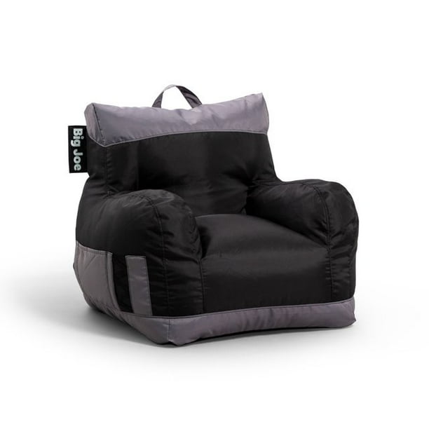 Big Joe Dorm Bean Bag Chair, Kids/Teens, Smartmax 3ft, Two Tone Black