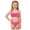 Pink, variant on mgoYE Girl Swimsuits Size 7-8 Girl's 2 Piece Swimsuit Solid Spaghetti Strap Bikini Sets Beach Bathing Suit Swimwear for Teen Kids(Purple,5-6 Years)