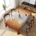 thumbnail image 3 of Grey Dark Brown Ombre Table Cloth Waterproof Tablecloths, Modern Abstract Art Gradient Tablecloth Dining Table Cover for Kitchen Party Tabletop Outdoor, Rectangle Tablecloth 54x108 Inch, 3 of 9