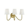 thumbnail image 3 of Trade Winds Lighting 3-Light Wall Sconce In Natural Brass, 3 of 5
