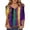 Purple 1, variant on Ladies Tops and Blouses 3/4 Sleeve,Mardi Gras Shirts for Women 3/4 Sleeve Sequin V Neck Mardi Gras Outfits Summer Graphic Holiday Carnival Shirt