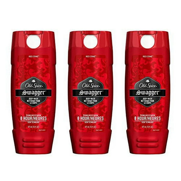 Old Spice Red Zone Body Wash - Swagger - 16 oz Pack of 3
