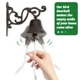 thumbnail image 3 of MasteelfCA Wall Hanging Bell Iron Doorbell Welcome Sign Retro Style Manually Shaking Doorbell, 3 of 8