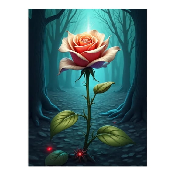 Diamond Art Kits for Adults - Classy Rose Print No.384 5D Frameless Dimond Painting Kit for Adults Beginner, Round Diamond Kits for Home Wall Decor, Gift for Women