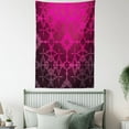 thumbnail image 3 of Magenta Decor Tapestry, Victorian Stylized Classical Bound Ornamental Mosaic Patterns Nostalgic Design, Wall Hanging for Bedroom Living Room Dorm Decor, 40W X 60L Inches, Rosewood, by Ambesonne, 3 of 5