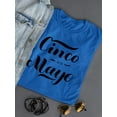 thumbnail image 3 of Cinco De Mayo Noir Lettering Shaped T-Shirt Women -Image by Shutterstock, Female Small, 3 of 4