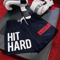 thumbnail image 2 of IWRICH Men's Graphic Cool Shorts Drawstring Waist Basketball Athletic Gym Shorts with Pockets Navy XXXL, 2 of 4
