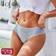 thumbnail image 4 of Bragas de algodón con patrón de diseño Jacquard para mujer, ropa interior Sexy, lencería femenina, calzoncillos íntimos de Color sólido, 4 of 5