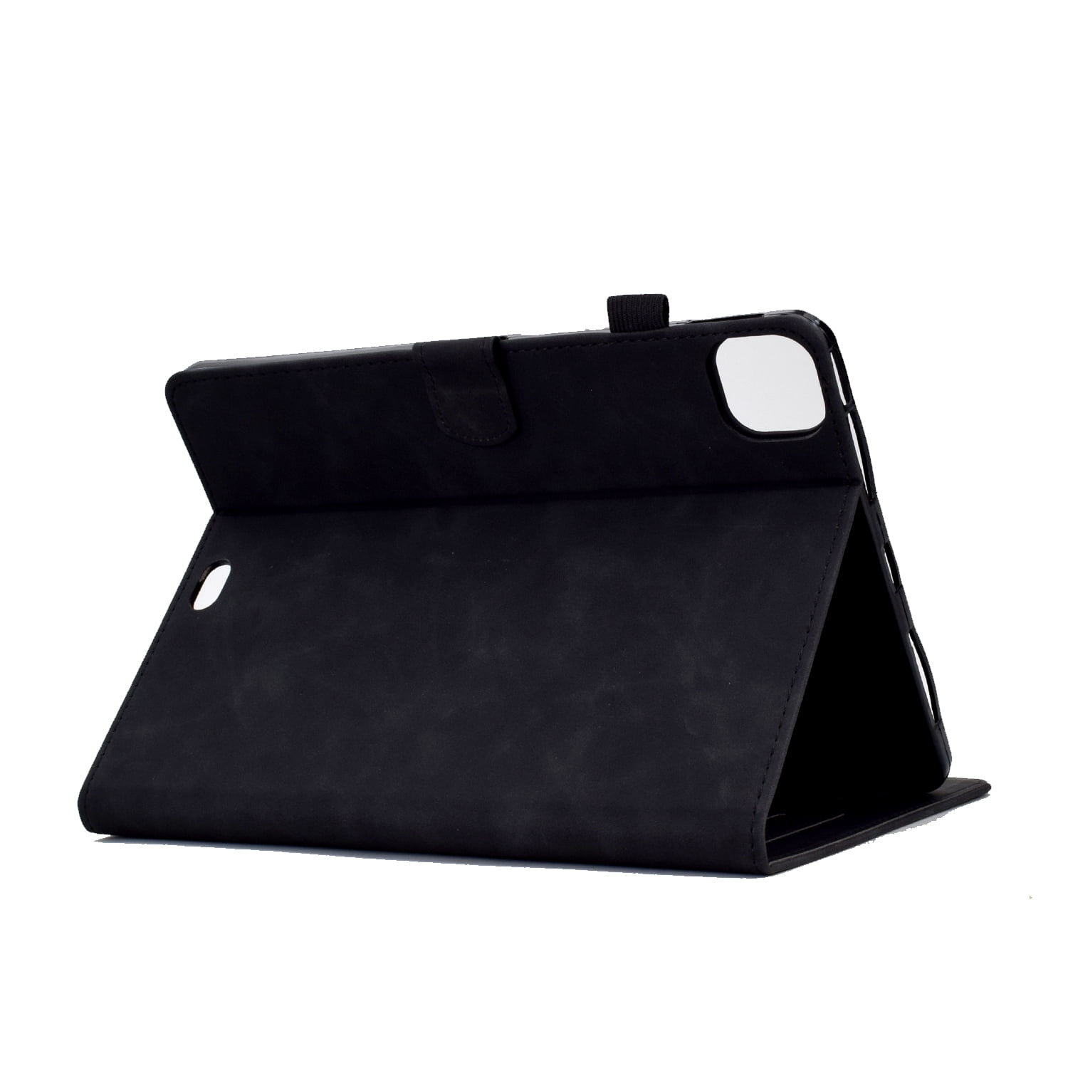 Allytechgroup iPad Pro 11 2024 M4 Case Cover, Eiffel Tower Butterfly Embossed Stylish Bumper Auto Sleep Wake Protective Kickstand Slim Fit Pencil Holder Case for Apple iPad 11 Inch Pro 2024, Black