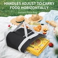 thumbnail image 6 of JHyouerji Insulated Lunch Bag,21×17×8 Inch Black Large Capacity Oxford Cloth Cooler,Reusable Waterproof Lunch Box for Men Women Teens School Picnic Travel Work, 6 of 6
