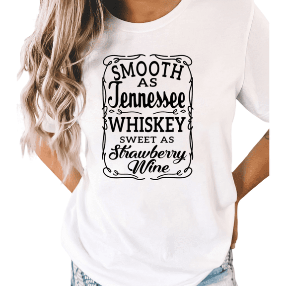 UNISHE Women's Retro Strawberry Wine Country Print Short Sleeve T-Shirt S-5XL White Stylish Crewneck Top