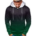 thumbnail image 2 of Caqnni Mens Full Zip up hoodie Fleece Zipper Hooded Jacket Sweatshirt Hoodies Pullover Jacket Coats (XL,Dark Green), 2 of 4
