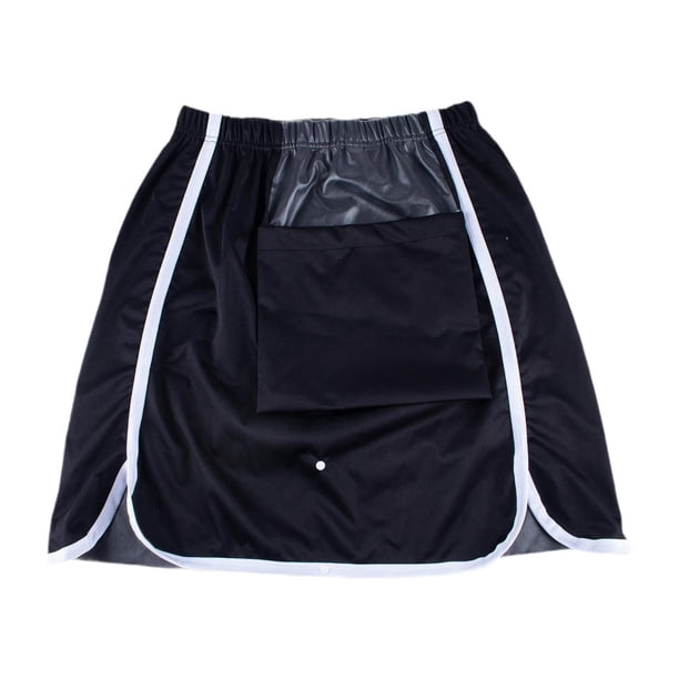 Protector de cama para incontinencia, faldón de pañal para adultos, ligero, resistente y reutilizable. Negro 3xl