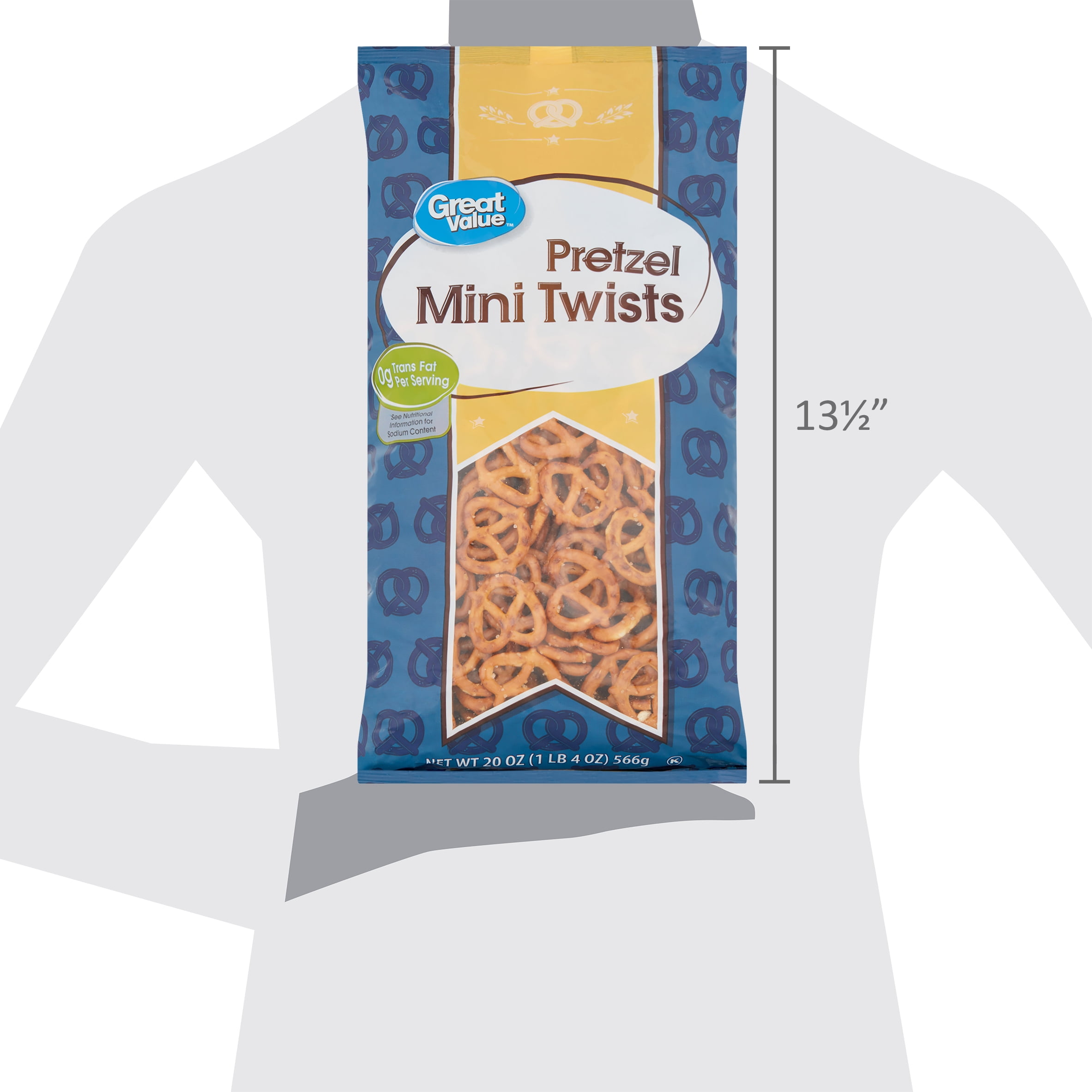 Great Value Tiny Pretzel Twists Low Fat 20 oz