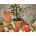 thumbnail image 2 of Stellar Design Studio 31x26 Gold Ornate Wood Framed with Double Matting Museum Art Print Titled - Still-Life with Oranges, 2 of 4