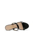thumbnail image 4 of DREAM PAIRS Women's Two Strap Open Toe Low Block Chunky Heels Sandals Dress Pumps Shoes, 4 of 7