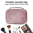 thumbnail image 4 of Makeup Bag, Travel Make Up Organizer Cosmetic Brush Bags-Pink, 4 of 5