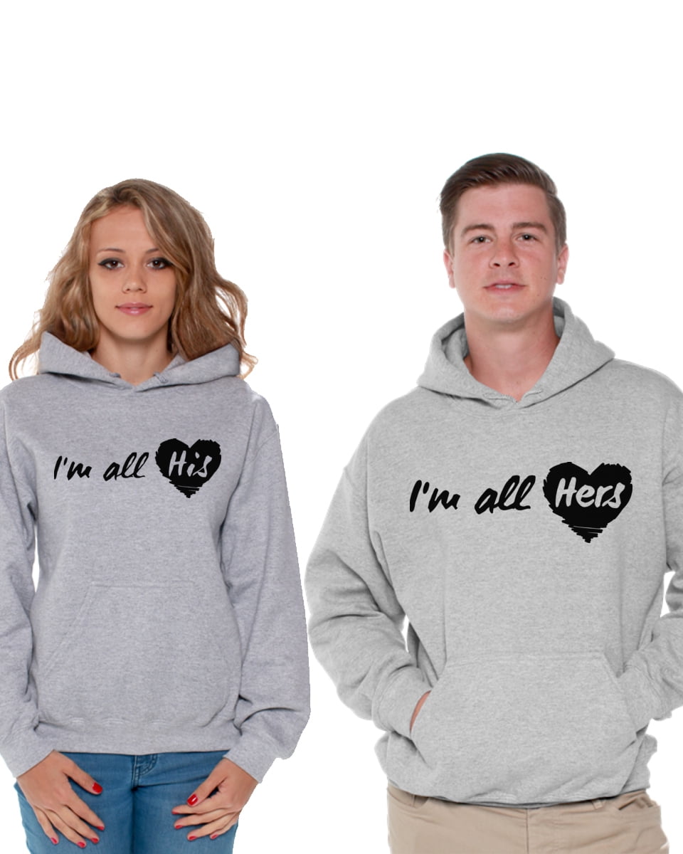His & Hers Cute Relationship King Gift Unisex Hoody Top She's My Queen Hoodie 