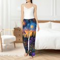 thumbnail image 4 of Balery Cosmic Irises At Twilight Pantalones de pijama para mujer, pijamas ultraligeros, pantalones de estar por casa-XX-Large, 4 of 6