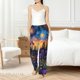 thumbnail image 4 of Fotbe Cosmic Irises At Twilight Pantalones de Pijama para Mujer, Pantalones de Dormir, Pantalones Pj con Cordón y Bolsillos-Large, 4 of 6