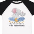 thumbnail image 4 of Inktastic My Nana Loves Me to the Moon and Back Elephant Family Boys or Girls Toddler T-Shirt, 4 of 5