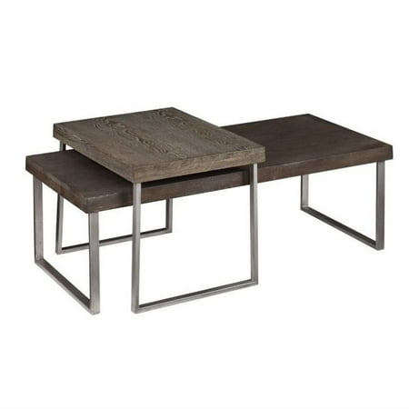 Southern Enterprises Nolan 2 Piece Nested Coffee Table In Burnt Oak Southern Enterprises Nolan 2 Piece Nested Coffee Table In Burnt Oak