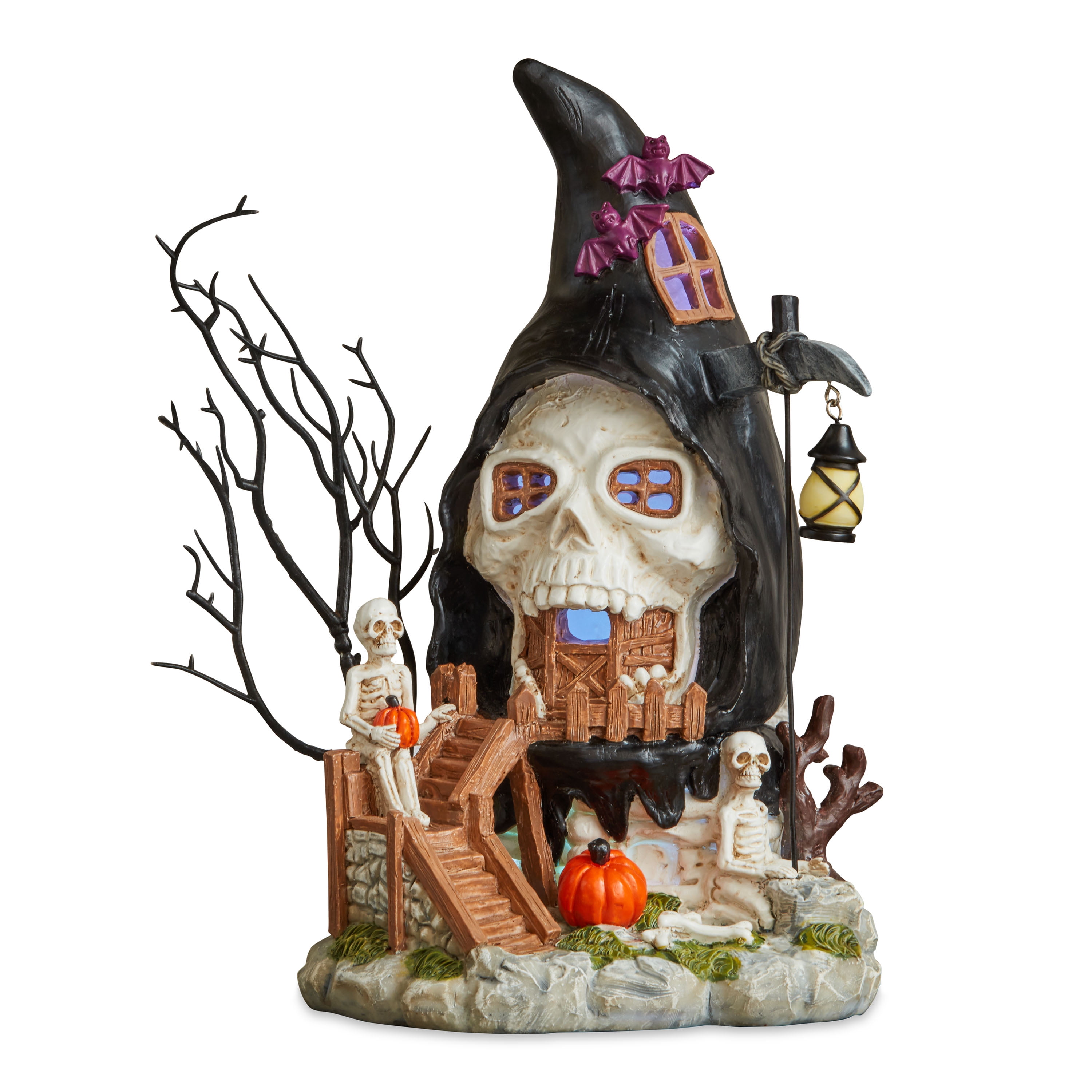 Way to Celebrate Halloween Village House Figurine, Grim Reaper