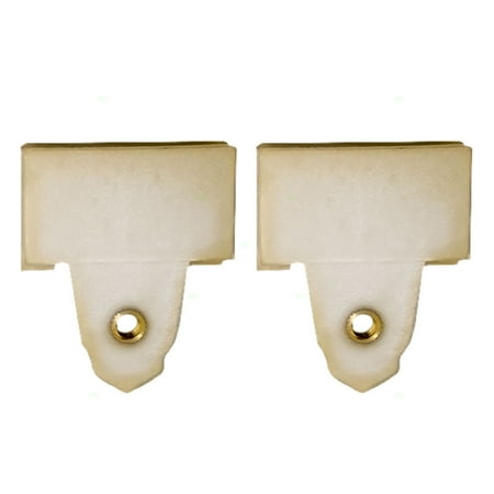 Window Regulator Guide - BROCK Window Regulator Sash Connector Channel Guide Clips Set of Two Replacements for 99-05 Pontiac Grand Am 99-04 Oldsmobile Alero 22689012