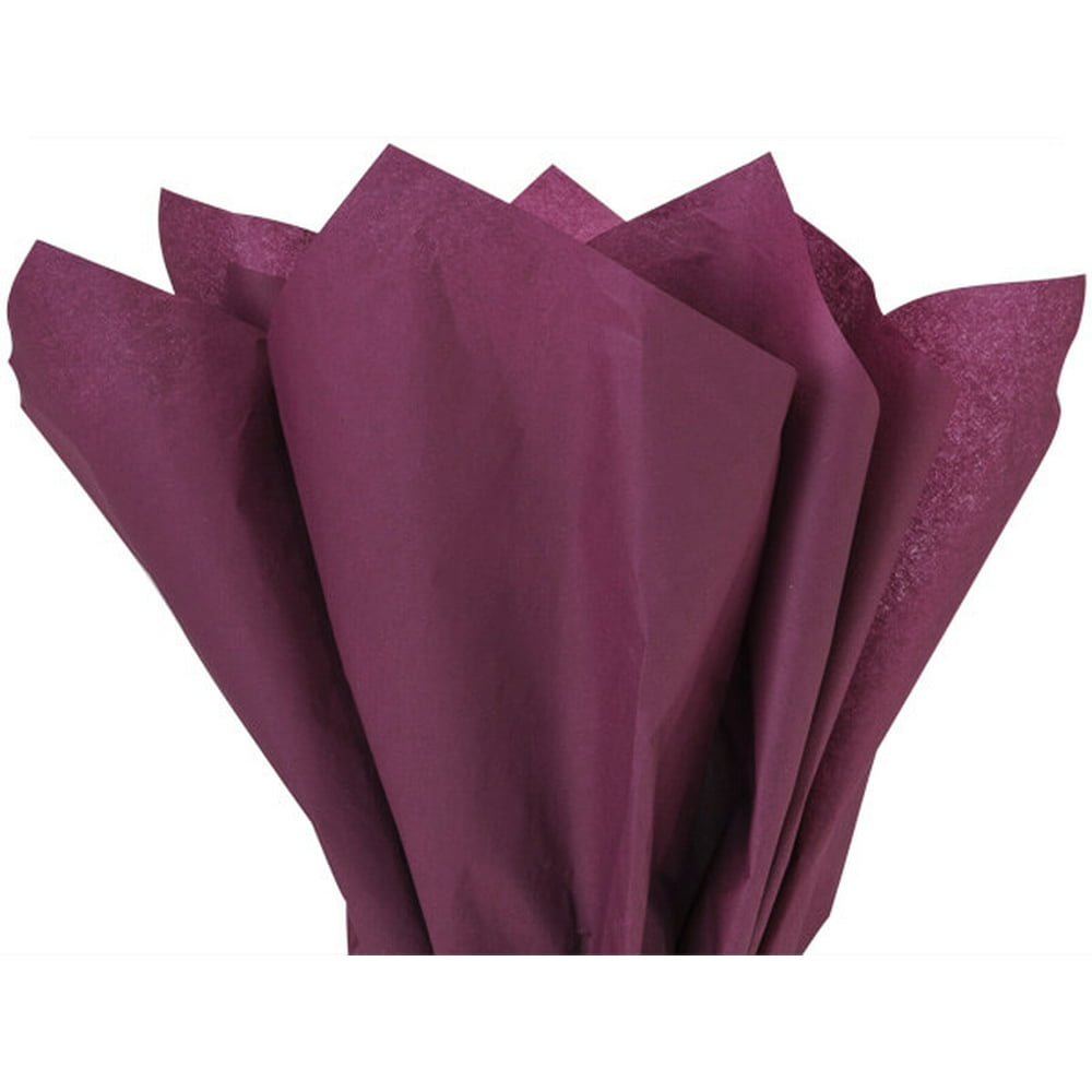 Burgundy Tissue Paper Squares, Bulk 10 Sheets, Premium Gift Wrap and