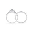 thumbnail image 3 of 10kt White Gold Round Diamond Bridal Wedding Ring Band Set 1/2 Cttw, 3 of 4