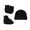 Black, variant on Baby Anti Scratching Soft Cotton Gloves Foot Cover Hat Set Newborn Accessories Fashion Hats for Kids Clearance