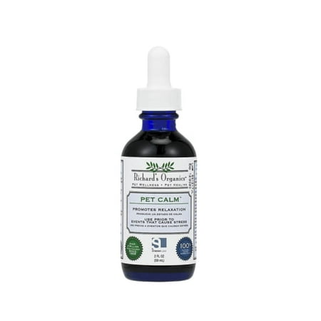 Richard's Organics Pet Calm - Naturally Relieves Stress and Anxiety in Dogs and Cats, 2 (Best Medication For Dog Separation Anxiety)