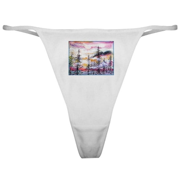 CafePress - Landscape, Colorful Art! - Women's Novelty Thong Panties Underwear